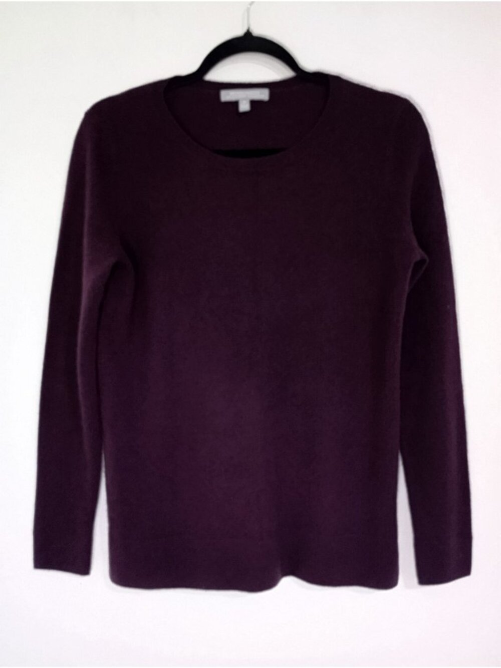 Neiman Marcus Womens Purple 100% Cashmere Sweater Small Long Sleeve Crewneck